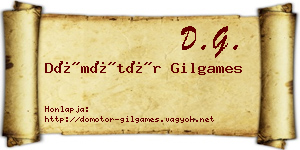 Dömötör Gilgames névjegykártya